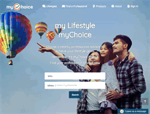 Tablet Screenshot of mychoiceforlife.com